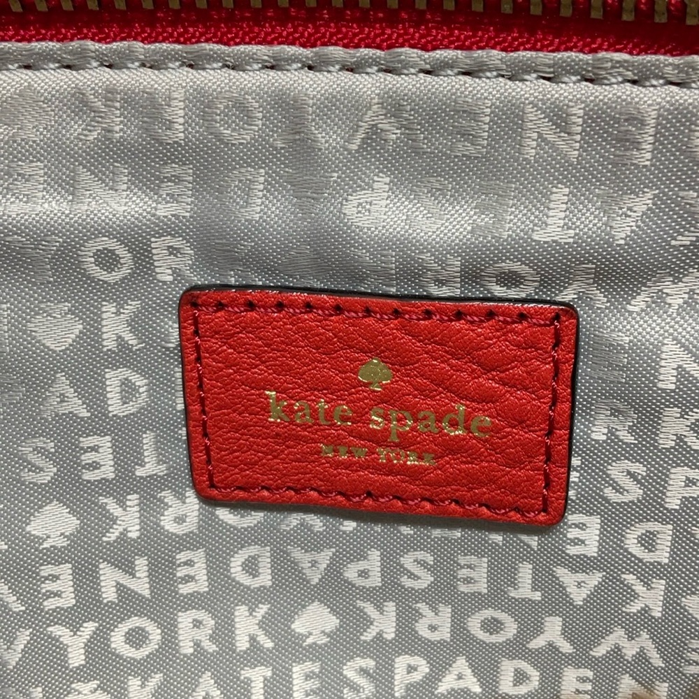 Kate Spade Mariana Mansfield leather Crossbody bag persimmon red - Picture 11 of 12